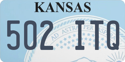 KS license plate 502ITQ