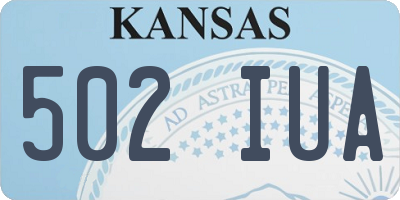 KS license plate 502IUA