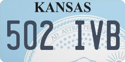 KS license plate 502IVB