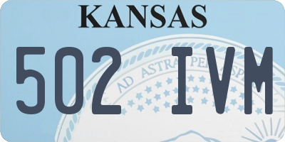 KS license plate 502IVM