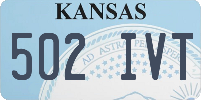 KS license plate 502IVT