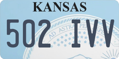 KS license plate 502IVV
