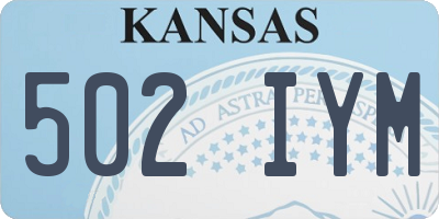 KS license plate 502IYM