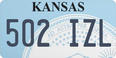 KS license plate 502IZL