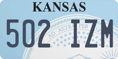 KS license plate 502IZM