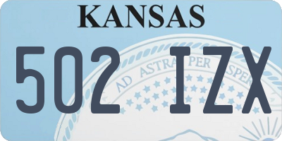 KS license plate 502IZX