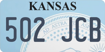 KS license plate 502JCB