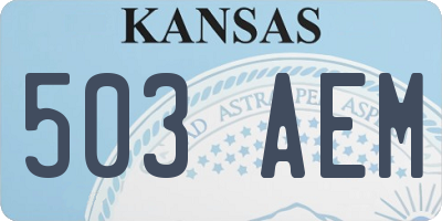 KS license plate 503AEM