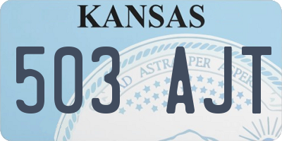 KS license plate 503AJT