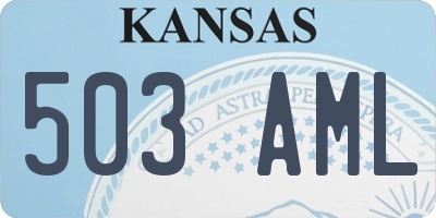KS license plate 503AML