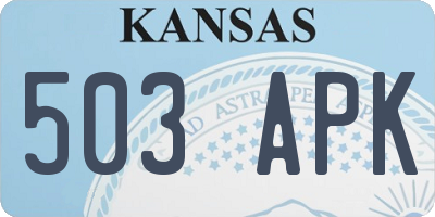 KS license plate 503APK