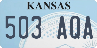 KS license plate 503AQA