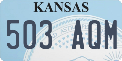 KS license plate 503AQM
