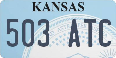 KS license plate 503ATC