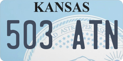 KS license plate 503ATN