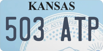 KS license plate 503ATP