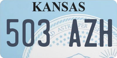 KS license plate 503AZH