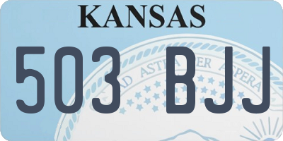 KS license plate 503BJJ