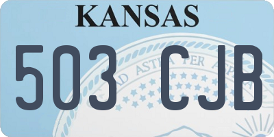KS license plate 503CJB
