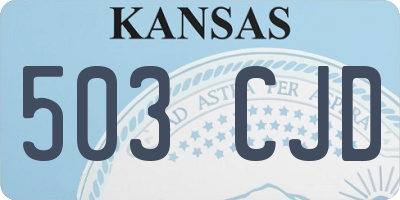 KS license plate 503CJD