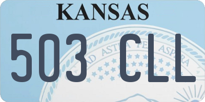KS license plate 503CLL