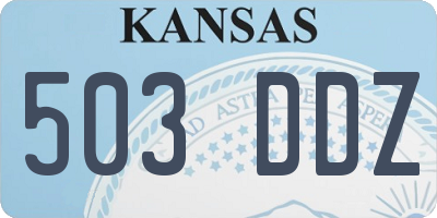 KS license plate 503DDZ