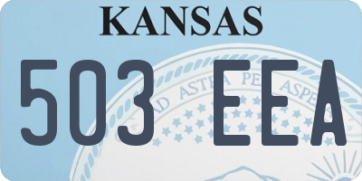 KS license plate 503EEA