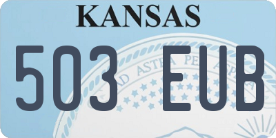 KS license plate 503EUB