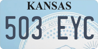 KS license plate 503EYC