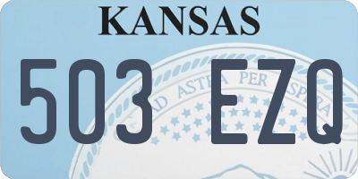 KS license plate 503EZQ