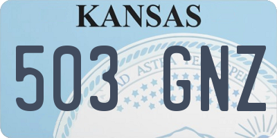 KS license plate 503GNZ