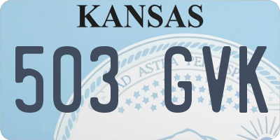 KS license plate 503GVK