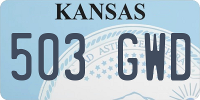 KS license plate 503GWD