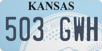 KS license plate 503GWH