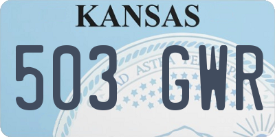 KS license plate 503GWR