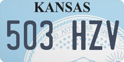 KS license plate 503HZV