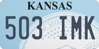 KS license plate 503IMK