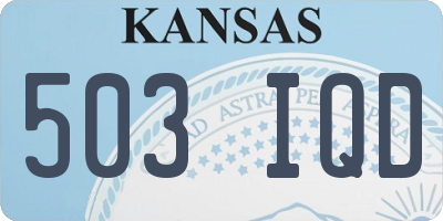 KS license plate 503IQD