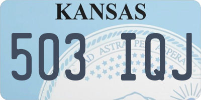 KS license plate 503IQJ