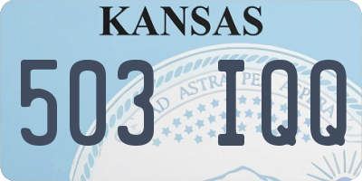 KS license plate 503IQQ
