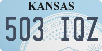 KS license plate 503IQZ