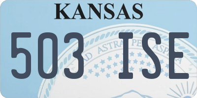 KS license plate 503ISE