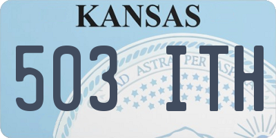 KS license plate 503ITH
