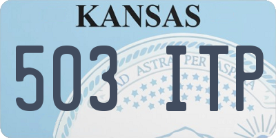 KS license plate 503ITP