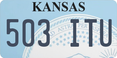KS license plate 503ITU