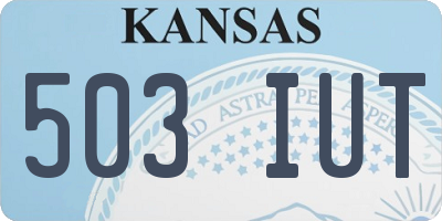 KS license plate 503IUT