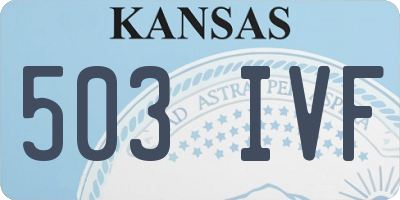 KS license plate 503IVF