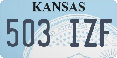 KS license plate 503IZF