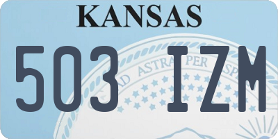 KS license plate 503IZM