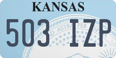 KS license plate 503IZP